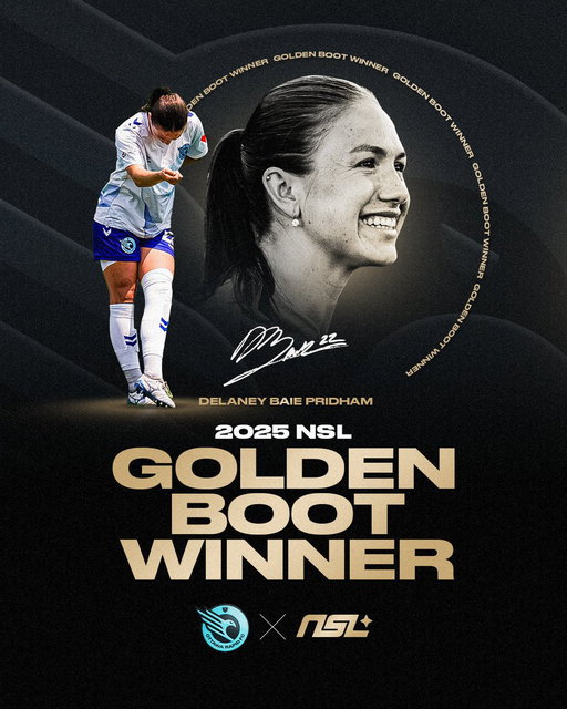 History made. 🏆

DB Pridham becomes the NSL’s first-ever Golden Boot winner with a record-breaking 18 goals and 3 assists.

A season for the books, and a legacy just getting started. 💙🪽 