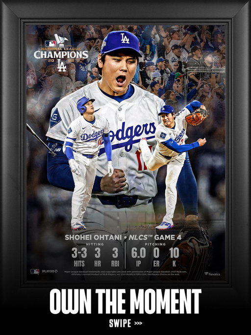The Shohei Ohtani game. 

New commemorative NCLS Game 4 collages are now live on @Fanatics! ⚾️ >> https://t.co/iHJ3m1au8y 