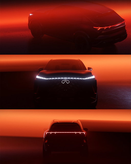 A vision sculpted in light. An exploration of tomorrow. The QX65 Monograph Concept. 