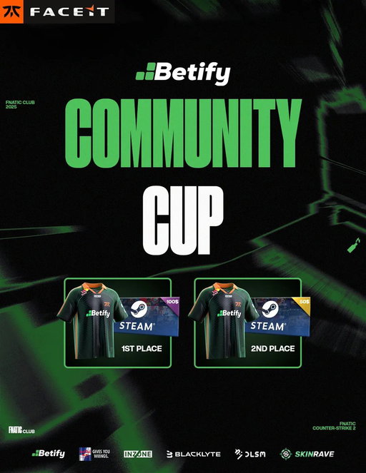 Calling all 5 stacks! 

The @betify Community Cup 5v5 Tournament is coming your way THIS WEEKEND on @FACEITcs! 💚 