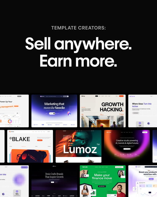 We’re excited to announce two major updates to the Webflow Template Creator Program — designed to give creators more flexibility, more control, and greater earning potential.

What’s new:

💰 Increased commissions
Starting today, Template Creators will earn 95% commission on all paid templates sold via the Webflow Marketplace.

🌎 Sell anywhere with fulfillment links
We’ve heard your feedback — you want the freedom to sell templates on your own terms, in the places where your buyers already transact.

With new fulfillment links, you can now:

- Generate a link for any template you want to sell outside the Marketplace
- Set your own prices and handle payments however you choose
- Instantly deliver your Webflow template to buyers with one click

This means more flexibility, more reach, and more opportunities to grow your business — all powered by Webflow.

Learn more here: https://t.co/cOFLwRGJgi