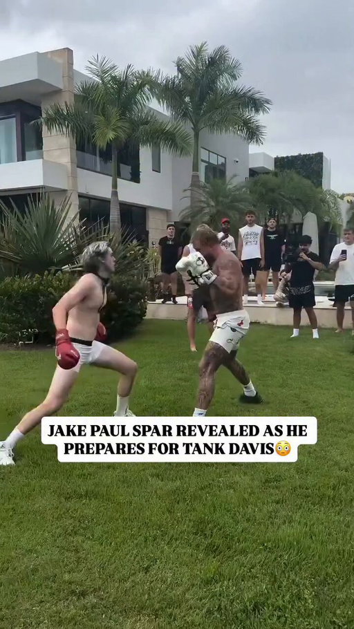 Jake Paul’s spar against unorthodox opponent revealed. 
Is Tank Davis in trouble?

Credit: @chrogman 

——-
Friday, November 14
LIVE on Netflix
Kaseya Center - Miami, FL
#JakeTank 