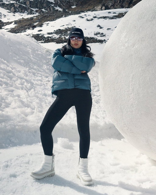 Caught slipping (literally) in the Amaze Puff Jacket. https://t.co/6ysggjf2AS #EngineeredForWhatever 