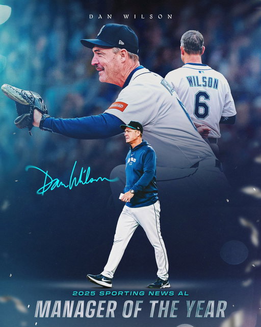 Congrats, Skip!

Dan Wilson has been named @sportingnews AL Manager of the Year, as voted by his peers. #TridentsUp 