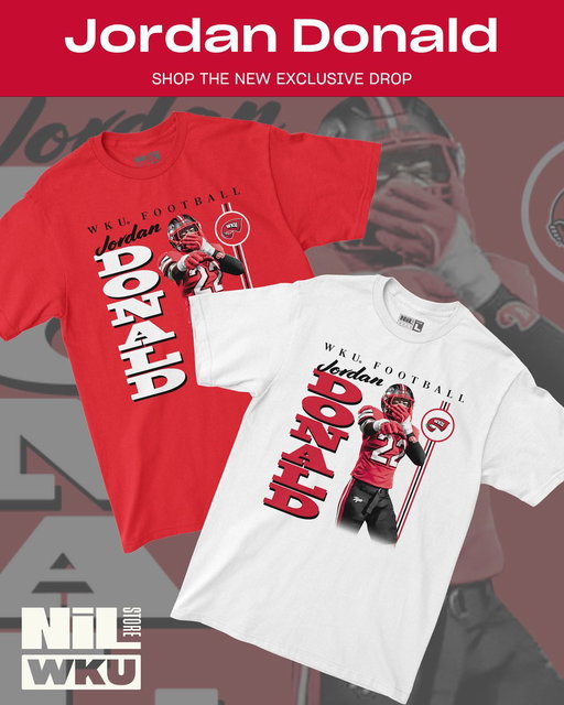 Jordan Donald EXCLUSIVE RELEASE!! 
Shop his gear now ➡️ https://t.co/y76Bl3vSOo

#tops #wkufootball #topsontop 