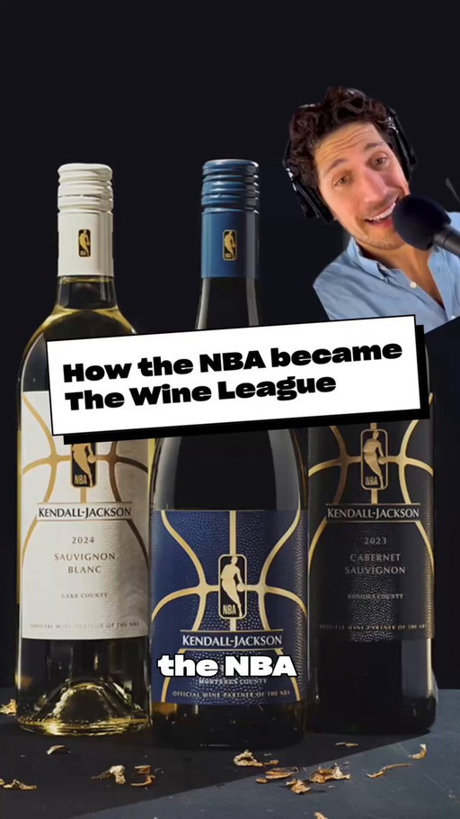 The NBA has its first-ever official wine partnership with Kendall-Jackson…fitting for a league where players love wine’s complexity, even if it’s not trending right now. 