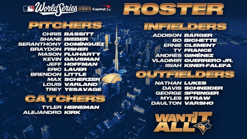 OFFICIAL: Presenting our #WorldSeries roster! #WANTITALL 