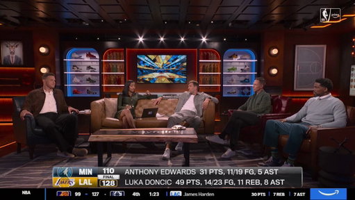 Class is in session on the LED court with the #NBAonPrime crew 📚 ✍️ 