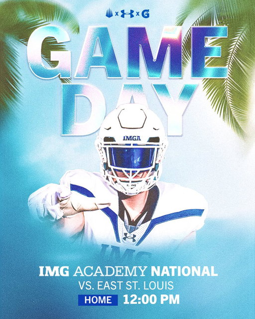 IMG Academy National vs East St. Louis
⏰: 12PM EST
📺: https://t.co/9vM1f2r2ES
📍: IMG Academy Stadium 