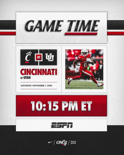 Big 12 after dark out west

#GoBearcats 