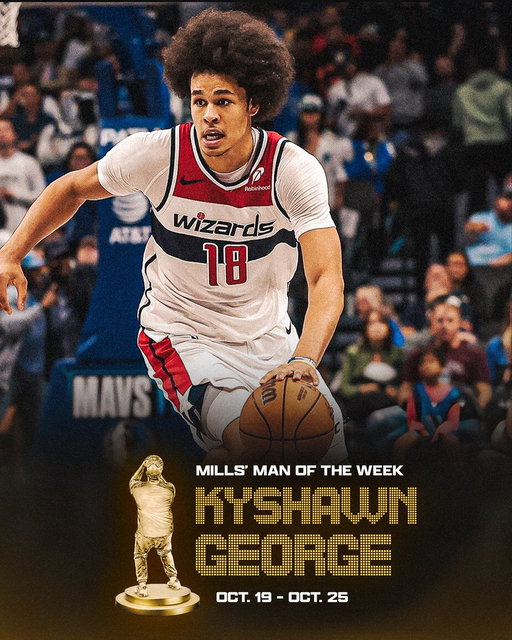 Mills' Man of the Week is back! 🙌 

Kyshawn George is the first winner of the season! 