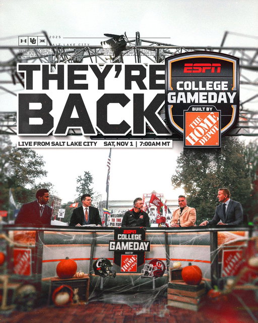 𝑻𝒉𝒆𝒚’𝒓𝒆 𝒃𝒂𝒂𝒂𝒂𝒂𝒂𝒄𝒌‼️🚨

@CollegeGameDay is bringing the party back to 𝐎𝐔𝐑 𝐂𝐈𝐓𝐘! Join the crew at President’s Circle this Saturday!

#GoUtes 
