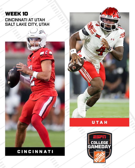WE'RE HEADING WEST FOR A BIG 12 SHOWDOWN 🏔️ 

See you next week for Cincinnati-Utah! 