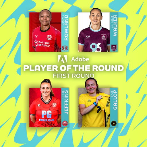 Vote for your @AdobeUK Player of the Round from the #AdobeWomensFACup first round proper 🏆  

Voting closes 27 October at 10am! 👇

🔗 https://t.co/5hFC791WDb 