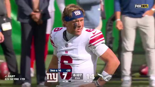 Jackson Dart's reaction to Cam Scattebo's injury says it all.
Heartbreaking. 