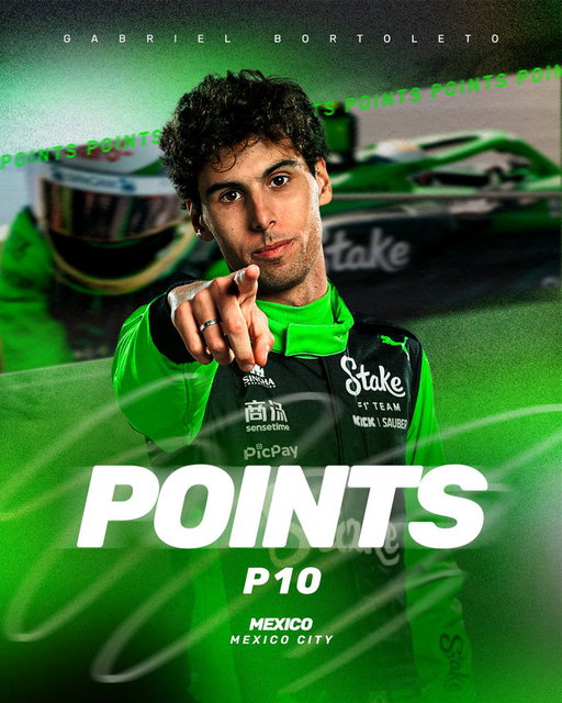 Back to the points for Gabi 🙌

#MexicoGP 