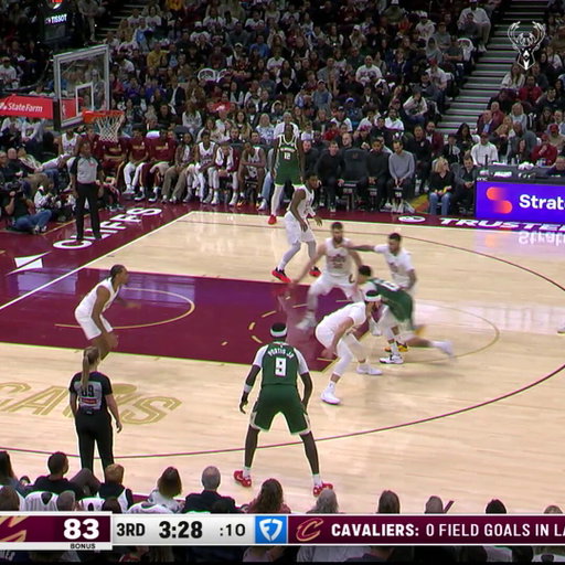 Giannis triple. Giannis steal and slam.

He just won't be denied. 