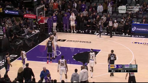 Austin Reaves gets the game ball after dropping 51 POINTS on the Kings 😭💜

Lakers teammates showing him some huge love for carrying the team with no Luka &amp; no LeBron 