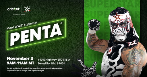 Rio Rancho, are you ready to meet @PENTAELZEROM on 11/3!? 