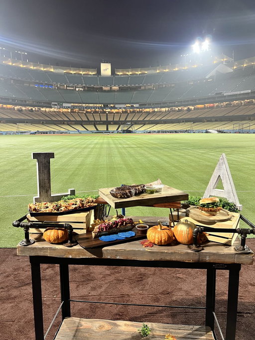 Here are the new food items at Dodger Stadium for the World Series:

- Surf and Turf Nachos: Field Level Section 10

- Tomahawk Platter: Left Field Plaza-Grill

- Cochinita Pibil Bone Marrow Taco: Right Field Plaza

- Pistachio Cream Sundae: Field Level 46 