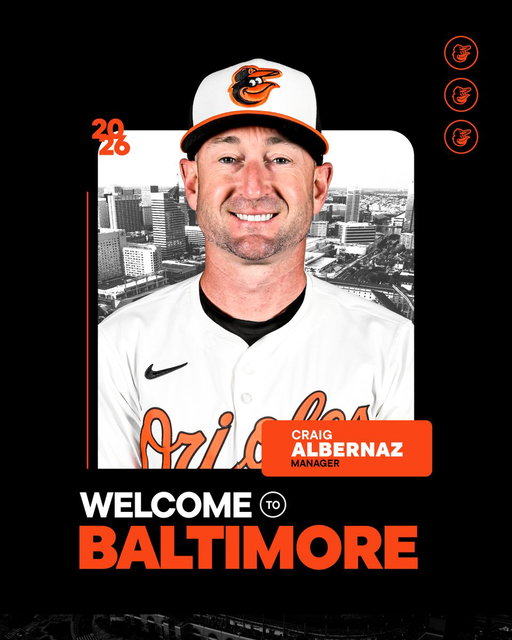 Introducing our new Manager, Craig Albernaz! Welcome to Birdland!

For 2026 ticket information, go to https://t.co/gkxLtTKbAf 🎟️ 