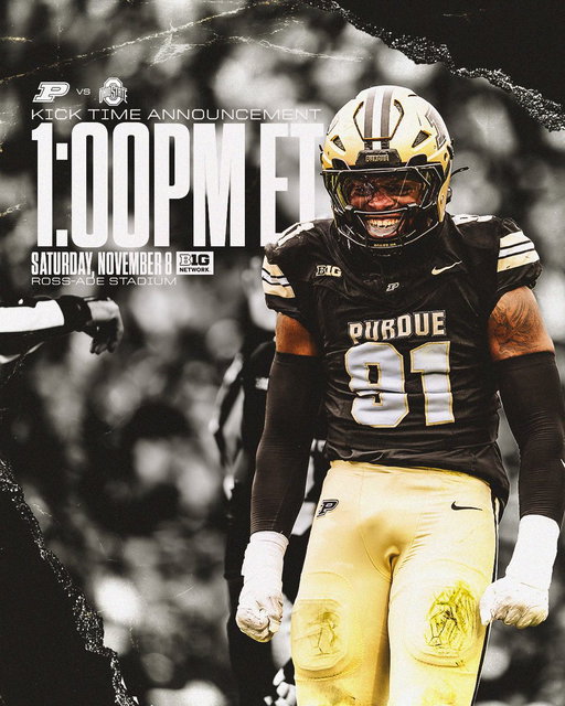 Time and network set vs. Ohio State ⤵️ 