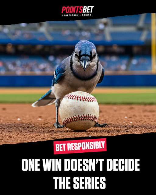 🏆 The Jays know championships aren’t won in one game.
⚾ Pace yourself, play smart, and enjoy the series.

#PointsBet #PointsBetCanada #BlueJays #WorldSeries #PlayResponsibly 