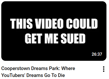 I am currently getting sued for a funny video.

To me, and seemingly everybody else this is an overreach to suppress my speech (even tho it was funny).

Why a youth baseball tournament is so preoccupied with suing people for an instagram video, I don't know. But since they seem to love lawsuits, hate criticism and are currently suing multiple other people, I don't want to say anything else.

@dead_baseball  (probably also about to get sued) made a great video about them and all the lawsuits they're throwing at people, if you wanna hear more.