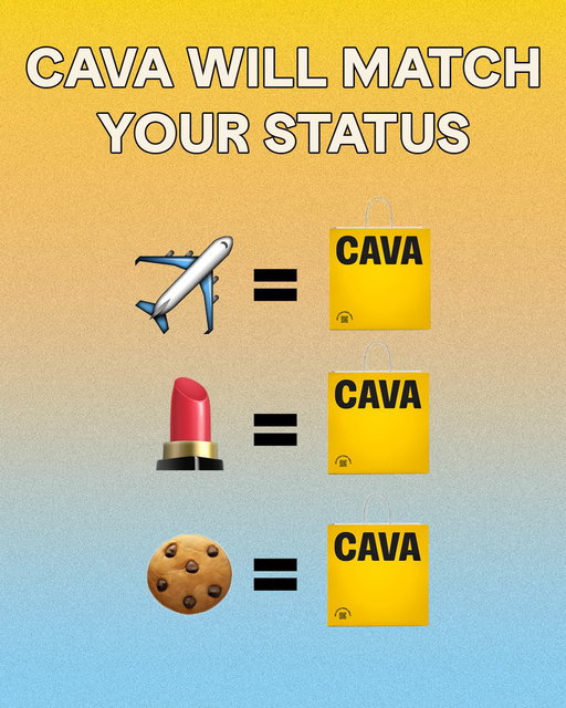 Have status for airlines, hotels, fashion brands, or food companies? 🤔

We’ll match it!

Upload proof of your status with another loyalty program and start earning faster at CAVA.

https://t.co/JwGhPbU8kG 