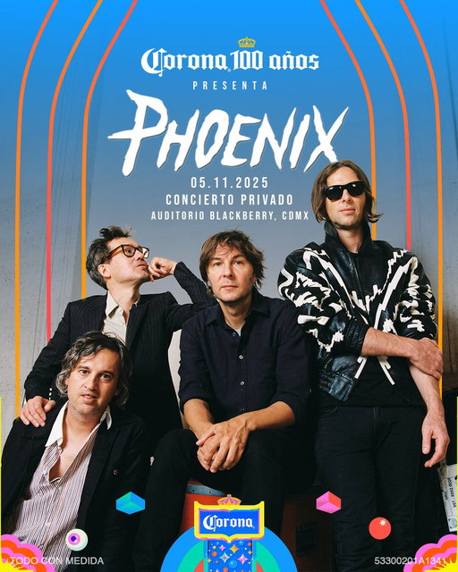 La fiesta no para en nuestra celebración de 100 años. 👑
Antes del Corona Capital, ¡coronamos nuestro aniversario con un concierto especial de Phoenix! 🎸🎶

Muy pronto podrás ganar boletos en nuestras redes. 🎟️🔥
#Corona100Años 