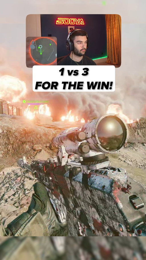 1v3 for the W on the new Battlefield BR! 