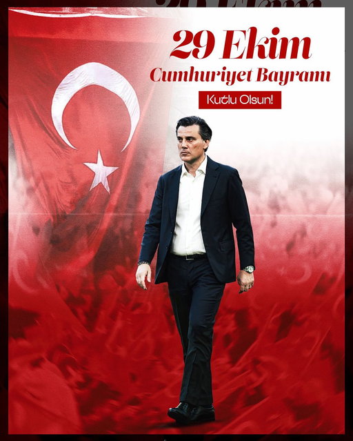 Türkiye Cumhuriyeti’nin 102. kuruluş yıl dönümünü kutluyor, tüm halkımızın coşku ve gurur dolu duygularını içtenlikle paylaşıyorum. 🇹🇷🇹🇷

𝓥𝓲𝓷𝓬𝓮𝓷𝔃𝓸 𝓜𝓸𝓷𝓽𝓮𝓵𝓵𝓪… 

#29Ekim #29EkimCumhuriyetBayramı 