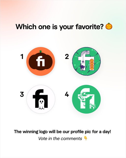 We said “make it spooky.” Freelancers said: bet.

Which logo gets your vote? 🎃 