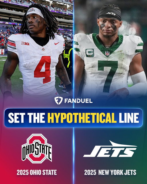 2025 Ohio State 🆚 2025 New York Jets

What would YOU set the line at? ✍️ 