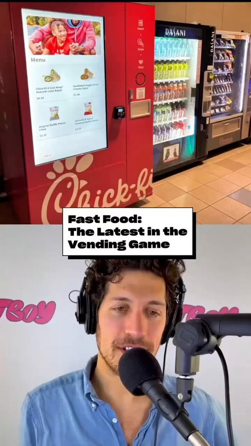 Chick-Fil-A opened a vending machine in a Georgia hospital… we’re in a vending machine moment. B/c we’re becoming a kiosk economy. 