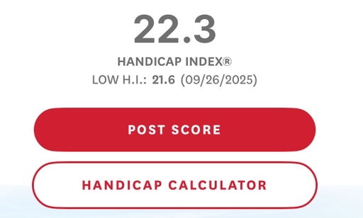 22.3 handicap* 