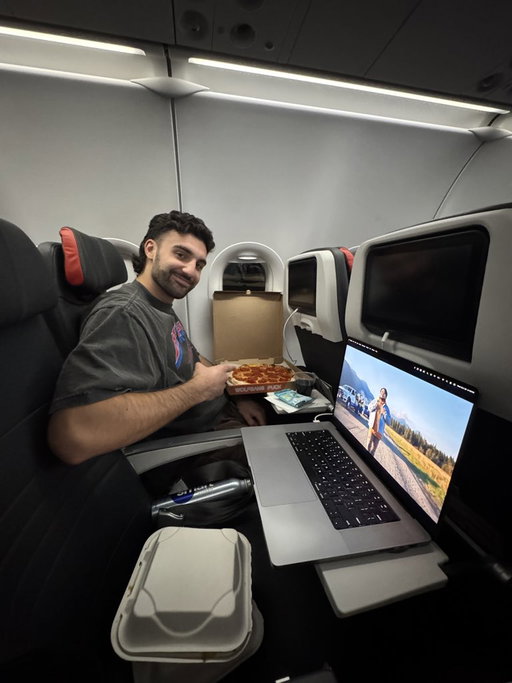 Dudes being dudes on a plane 