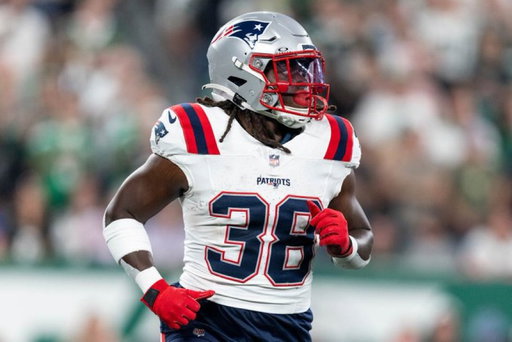 Patriots RB Rhamondre Stevenson (toe) is out on Sunday vs. the Falcons. 