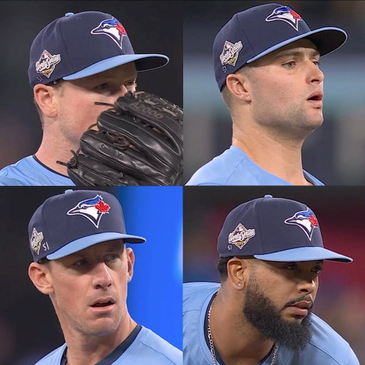 Every Blue Jays reliever had 51 written on their hat during Game 6 to pay their respects to Dodgers reliever Alex Vesia, who is away from the team to deal with a personal matter 