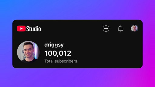 100k subs on YouTube! 

This is wild. Thank you 🥹 