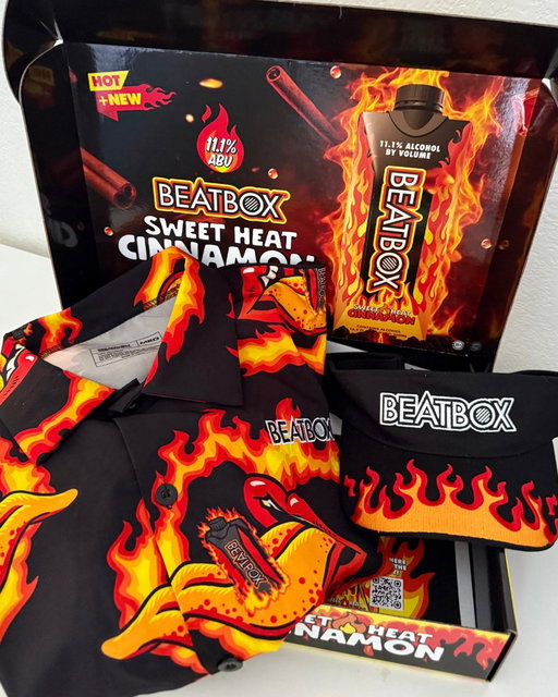 🎉 HAPPY NATIONAL BEATBOX DAY 🎉 TO CELEBRATE WE’RE GIVING BACK TO YOU 🧃❤️‍🔥

We’re hooking up 1️⃣5️⃣0️⃣ lucky winners with an exclusive Sweet Heat Cinnamon Box 🔥 featuring:

👕 Sweet Heat Cinnamon Button-Up Shirt
🧢 Sweet Heat Cinnamon Visor
⚡ 11.1% certified style

How to enter:
1️⃣ TAG your BeatBox Crew (more tags = more entries!)
2️⃣ SHARE this post to your story
3️⃣ FOLLOW us

Winners will be contacted via DM from the Official BeatBox Account on Tuesday, Nov 4th. Must be 21+, live in the US, and following us to enter. ⚠️ We will never contact you via comments, DMs only from this account.