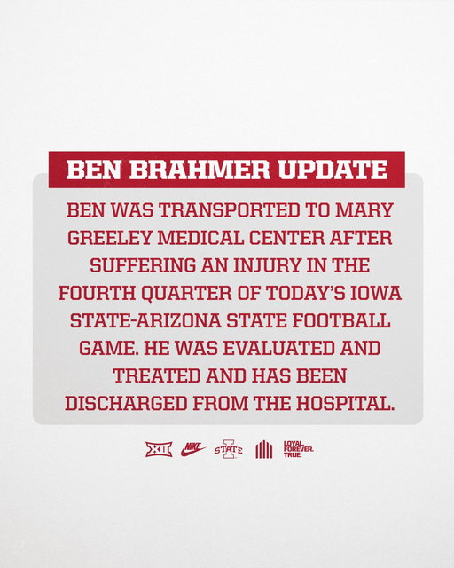 An update on Ben Brahmer. 