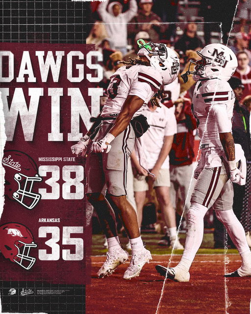 𝐃𝐀𝐖𝐆𝐒 𝐖𝐈𝐍!!!!

#HailState 