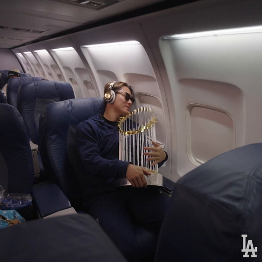 Bringing the trophy back to LA! 
