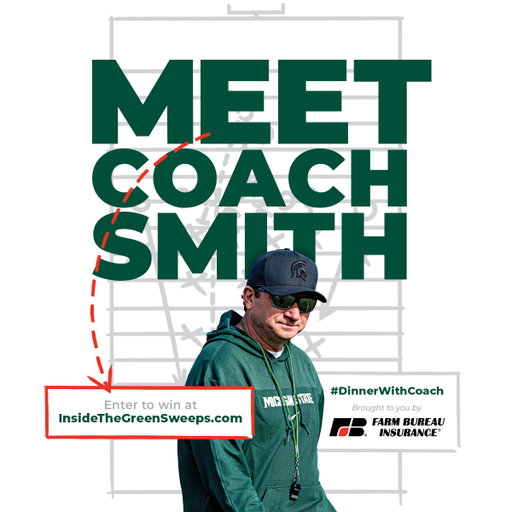 Go Inside the Green, thanks to our partners at @mifarmbureauins for your chance to win an exclusive fan experience with Coach Smith. 

Learn more and enter to win at https://t.co/dBkWf3Skt9 