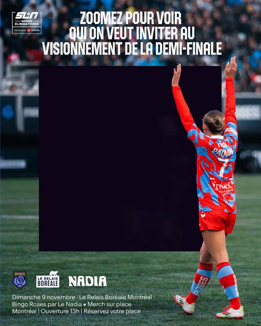 Venez vivre la suite des séries éliminatoires avec nous au Relais Boréale avec Le Nadia  📺 

Join us to watch the next leg of the playoffs at Relais Boréale with Le Nadia 📺 

🗓️ 9 novembre | November 9th
📍 Relais Boréale, 159 rue Jean-Talon Ouest, Montréal 
🕐 14 h | 2 PM
🔗 Réservez votre place | Reserve your spot 👉  https://bit.ly/4oJcoDb