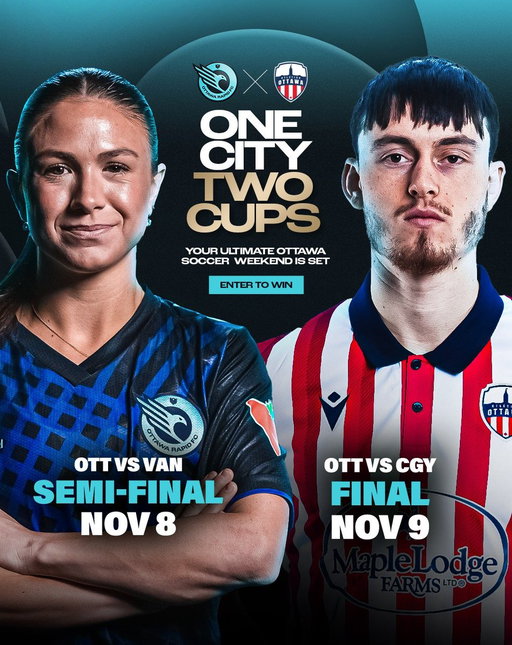 ⚽ The ultimate Ottawa football weekend is here! 
🏆 4x tickets to the CPL Final (Nov 9)
🔥 4x tickets to the NSL Playoff Leg 2 (Nov 8)
🛏️ 1-night stay at Delta City Centre
🍽️ Dinner for 2 at CRAFT Beer Market
Enter now and make it a weekend to remember! https://tradablebits.com/tb_app/535023 