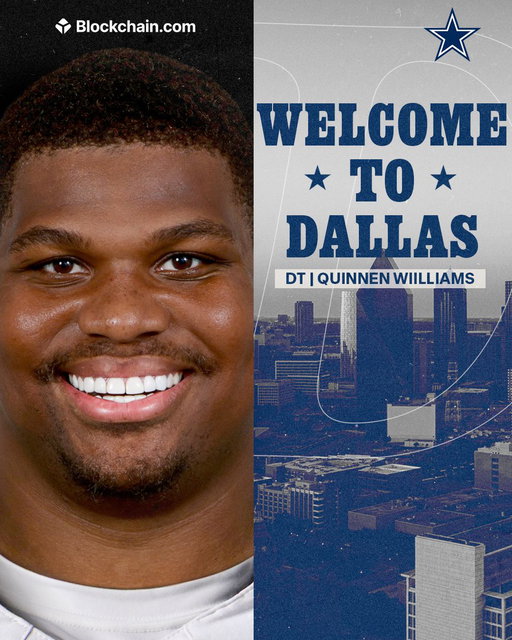 Quinnen is coming to Dallas ⭐️

We have acquired DT Quinnen Williams from the Jets in exchange for a 2026 second round pick, a 2027 first round pick, and DT Mazi Smith.

📰: https://t.co/KDthNEa4GA | @blockchain 