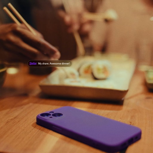 Split the bill, skip the stress. Zelle® makes group dinners easy, when it counts. 