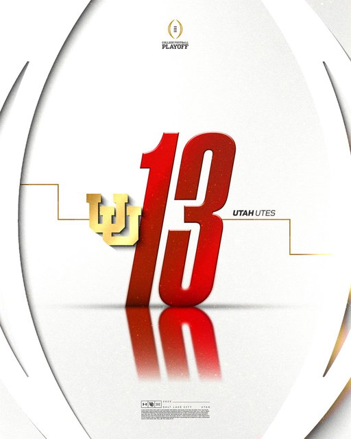 The Utes land at 1️⃣3️⃣ in the first @CFBPlayoff rankings‼️

#GoUtes 